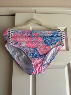 Lilly Pulitzer Tropical Pink & Blue Bikini Bottoms